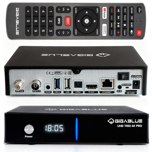 Gigablue uhd trio pro - uhd, combo