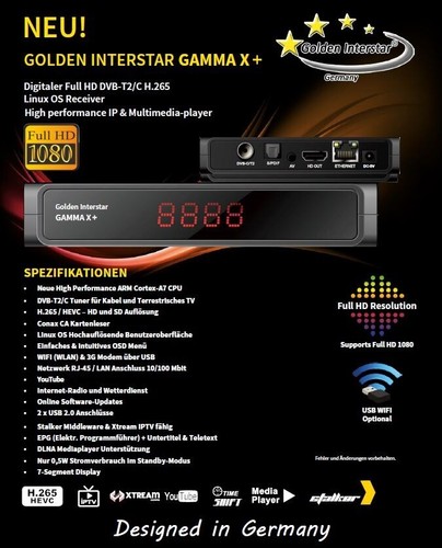 Ricevitore via cavo dvb - ricevitore, dvb-c/t2